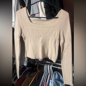 Shein Prive square neck sweater